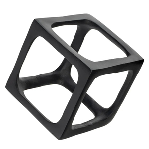 Nuevo Juego de Esculturas Geométricas Huecas de Cubo para Mesa, de Aluminio, Hechas a Mano, Modernas, Minimalistas, Decorativas, para Hogar u Oficina, 2 Piezas - Product Image 5