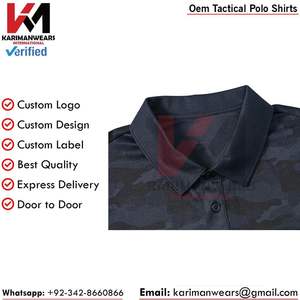 Camiseta Polo Táctica Personalizada para Equipos de Paintball, Panel de Malla Transpirable, Tejido de Secado Rápido, Fabricante Mayorista OEM ODM - Product Image 4