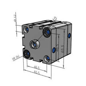 Pour le cylindre compact FESTO ADN-50-25-I-P-A les pièces pneumatiques - Product Image 3