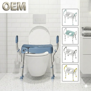 OEM/ODM Taiwan Adjustable Toilet Height Increaser Modern Rehabilitation Therapy Supplies Customized Color Daily living aids - Product Image 1