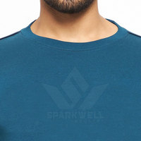 Erkek Bisiklet Yaka Sweatshirt ve Eşofman Altı Takımı Pamuklu Örme 2 Parça Eşofman Takımı Yan Cepli Günlük Spor Giyim