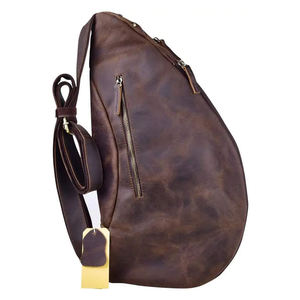 Sac messager personnalisé en gros pour hommes, sac bandoulière en cuir, sac à main pour homme - Product Image 2