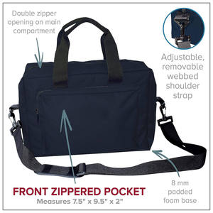 Waterproof Oxford Medical Travel Bag High Capacity Clinical <b>Briefcase</b> with Reinforced Handles for Daily Rounds - Product Image 2