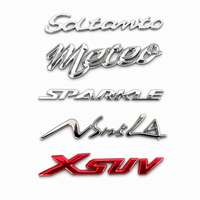 Autocollant d'emblème de voiture 3D personnalisé, imperméable, logo automobile brillant noir, décalcomanie pour carrosserie de véhicule, décoration extérieure pour SUV et camion