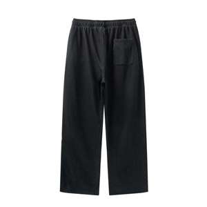 Men's Fleece Sweatpants Elastic Waist <b>Drawstring</b> Casual Loose Fit Left Leg Logo Autumn Wear - Product Image 6