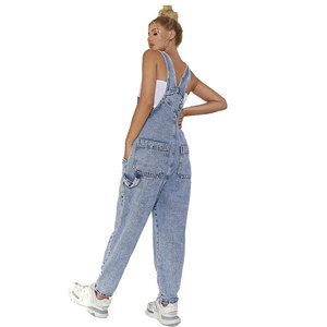 Overoles de mezclilla para mujer, casuales, suaves y cómodos, con tirantes ajustables, estilo urbano moderno, moda para el día a día - Product Image 2