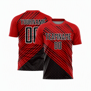 Custom Purple Black Sublimated Soccer Jersey Team Name <b>Number</b> Crew Neck Short Sleeve Unisex Adult 180g Polyester - Product Image 4
