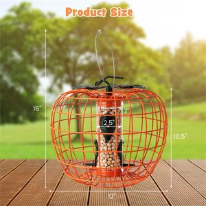 Mangiatoia per Uccelli Anti-Scoiattolo con Gabbia e 4 Porte in Metallo, Accessori per Uccelli - Product Image 4