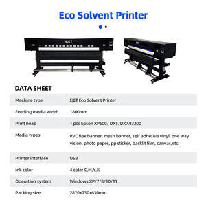 Máy vẽ dung môi sinh thái khổ lớn 2400DPI ejet cho quảng cáo trong nhà ngoài trời - Product Image 3