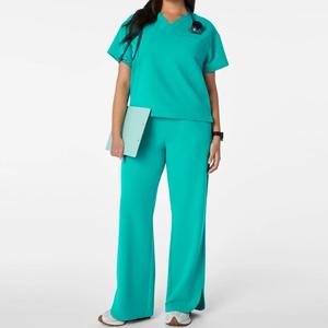 Manufacturer OEM Wholesale Custom Logo Unisex Medical Nursing <b>Scrubs</b> <b>Uniform</b> Set Doctor Nurse Hospital Healthcare <b>Uniform</b> - Product Image 5