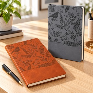 Journal PU <b>Leather</b> <b>Notebook</b> <b>A5</b> Diary Planner Floral Design Office School Business Gift Premium Stationery Daily Writing For Work - Product Image 3