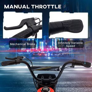 Moto Elettrica Fuoristrada per Età 13+ con Acceleratore a Manopola 24V 350W e Clacson Musicale - Product Image 4