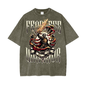 เสื้อยืดผ้าเจอร์ซีย์เนื้อหนัก 300 กรัม พิมพ์ลายซิลค์สกรีนแบบกำหนดเอง ทรงหลวม ระบายอากาศได้ดี สำหรับทุกเพศ - Product Image 3