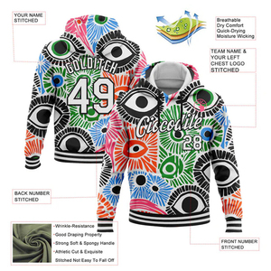 Sudadera con Capucha de Invierno Bordada por Sublimación con Impresión 3D, Sudadera con Capucha de Forro Polar Unisex Personalizada, Sudadera con Capucha al por Mayor, Ropa Urbana - Product Image 2