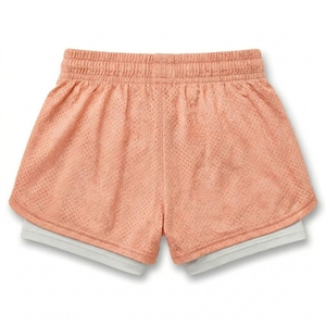 4 Way Stretch Compression Liner 150GSM 2 in 1 Mesh Sport Shorts OEM ODM Private Label - Product Image 2