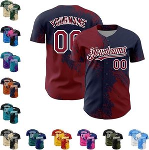 100% Polyester Baseball Jersey Full Dye Sublimation Imprimé Ensembles Séchage rapide et respirant avec style - Product Image 5