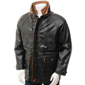 Chaqueta de Cuero Estilo Urbano para Hombre 2026, Calidad Premium, Talla Regular, Cierre de Cremallera, Impermeable, Transpirable y Resistente al Viento - Product Image 1