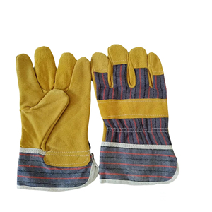 Wholesale Cowhide Cow Split Leather Electric Tig Welder Safety Rigger Working Cut Heat Resistant Welding Gloves - Product Image 6