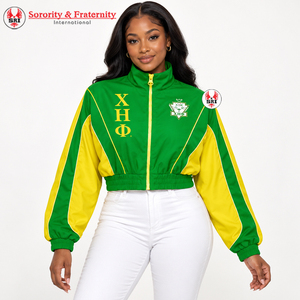 Chi Eta Phi Windbreaker <b>Lightweight</b> Windcheater Casual Trendy Outdoor Windproof Zip-Up Shell <b>Jacket</b> For <b>Women</b> - Product Image 6