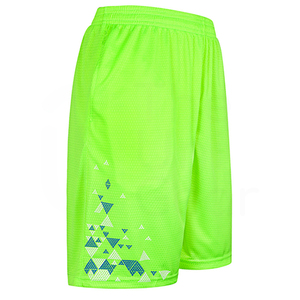 Ensemble de maillot de football unisexe vert néon, col en V, sans manches, imprimé géométrique sublimé, polyester respirant, vêtements de sport d'été - Product Image 5