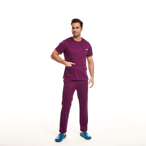 Veste d'uniforme médical anti-rides personnalisée en usine, extensible, pour infirmières, ensembles d'uniformes médicaux - Product Image 1