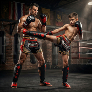 Protège-tibias de Muay Thai pour adultes, nouveau design, pour compétition, entraînement et sparring, protection des jambes pour le punch, le kickboxing et le MMA - Product Image 2