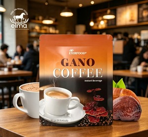 Café Instantáneo Blanco 4 en 1 con Ganoderma Reishi Ling Zhi, Sabor Amargo, Cafeinado, 25g x 15 Sobres, Mezcla de Café Premium, Marca Privada - Product Image 1