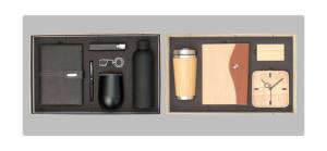 Set de Regalo Ejecutivo de Lujo: Cuaderno de Cuero PU Personalizado, Bolígrafo y Cartera con Diseño Grabado, Ideal para Regalo de Graduación o Regreso a Clases - Product Image 2