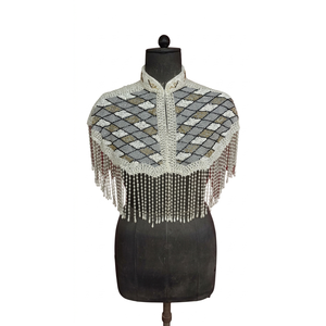 Capa de Hombro de Lujo con Flecos de Perlas, Capa de Noche para Boda, Capa Nupcial, Accesorio de Moda para Fiesta - Product Image 1