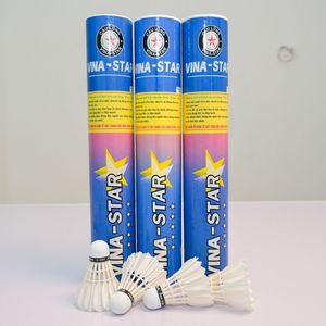 Factory Direct Premium Vina-Star Goose Feather <b>Badminton</b> Shuttlecock High Durability Indoor Match OEM - Product Image 1