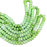 Perles rondes lisses en opale verte AAA pour la fabrication de bijoux artisanat 8-9mm perles percées au centre en opale de bonbons en gros par fabricant