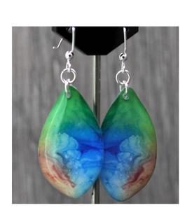Pendientes de Resina con Diseño de Gota de Agua y Playa, Ecológicos, Hechos a Mano, Tradicionales y Modernos para Mujer - Product Image 6