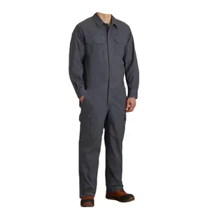 Penjualan pabrik lengan panjang seragam keselamatan setelan kerja profesional keseluruhan pakaian kerja untuk pria