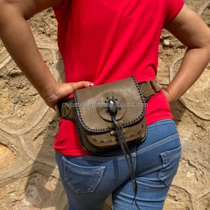 Riñonera de cuero Real de grano completo hecha a mano, riñonera de cuero, riñonera de correa ajustable de calidad superior para Unisex - Product Image 3