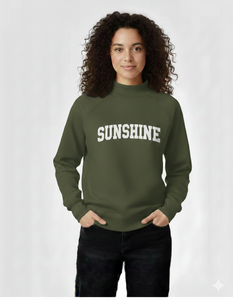 เสื้อสเวตเชิ้ตคอกลมโอเวอร์ไซส์สำหรับผู้หญิง สีพื้น ผ้าฝ้ายถัก 100% ระบายอากาศได้ดี สำหรับฤดูใบไม้ร่วง ความยาวปกติ แขนยาว - Product Image 4