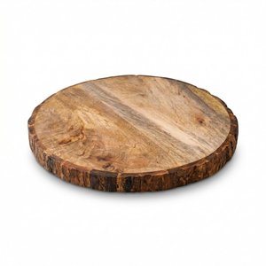Custom Size Live Edge Wood Serving <b>Platter</b> Handmade Natural Wooden Display Tray for Retail Gift and Home Decor - Product Image 4