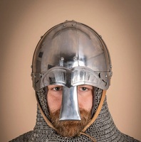 Casque médiéval impérial de qualité supérieure, équipement de guerrier historique conçu pour les reconstitutions de festivals et les collections de costumes