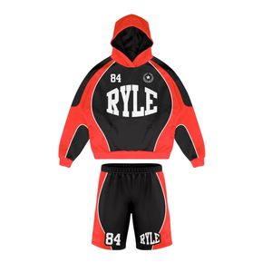 Vintage Streetwear Fleece Cotton Baggy Tracksuit Distressed Jogger <b>Set</b> Custom Flared Acid Wash Tracksuit - Product Image 2