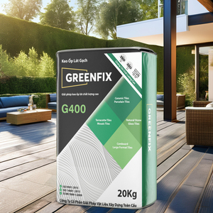 GREENFIX Mortier de carrelage fin à base de ciment super flexible C2T haute performance, additifs de sable fin, antidérapant, usage extérieur, ISO - Product Image 1