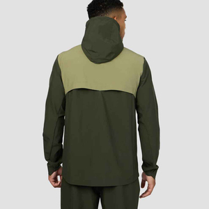 Ensemble de survêtement coupe-vent personnalisé pour homme avec veste zippée et pantalon de jogging en nylon, avec logo personnalisé, ensemble de vêtements de sport légers - Product Image 4