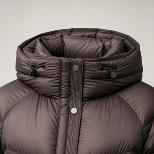 Chaqueta Larga Acolchada con Capucha, Rellena de Plumón, Abrigo de Invierno Informal, Holgado, Grueso, Acolchado, Cortavientos, Unisex - Product Image 6
