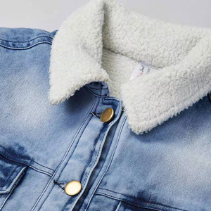 Chaquetas Vaqueras OEM para Mujer, Chaqueta Informal de Mezclilla para Otoño, Abrigo Vaquero con Botones, Chaqueta Vaquera Extra Grande para Damas - Product Image 5