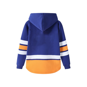 Sudadera con Capucha Personalizada de Hockey Azul de la Universidad de Lincoln, Jersey de Hockey sobre Hielo Sublimado con Capucha, Ropa Unisex para Hermandades, Logotipo y Nombre del Equipo Personalizados - Product Image 2