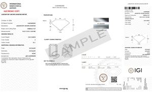 เพชร CVD สีมรกต2.00กะรัต VS1ความคมชัด8.63มม. ได้รับการรับรองจาก IGI หินที่มีความแม่นยำสำหรับเครื่องประดับสุดหรู - Product Image 2