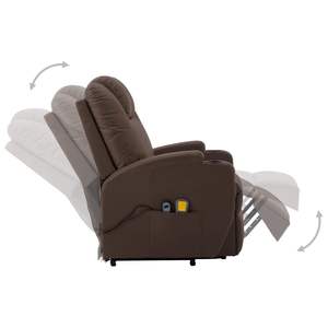 Grand fauteuil de massage autoportant en similicuir marron PVC et fer, conçu pour un confort et une relaxation optimale - Product Image 4