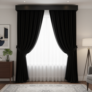 Cortina de Ventana Moderna con Pliegues Royal Touch de 4x7 Pies, Lino con Pliegues Tipo Pinch, Función de Oscurecimiento para Hogar, Hotel u Oficina - Product Image 3