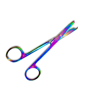 กรรไกรตัดไหมผ่าตัดแบบพรีเมียม สแตนเลสสตีล เครื่องมือถอดไหม ไทเทเนียม กรรไกรตัดไหมผ่าตัดหลากสี - Product Image 3