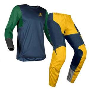 Traje de Motocross Personalizado al por Mayor, Ropa Deportiva, Jersey y Pantalones de Carreras Unisex, Conjunto de Equipamiento para Motociclismo en Carretera, Transpirable y de Secado Rápido - Product Image 1