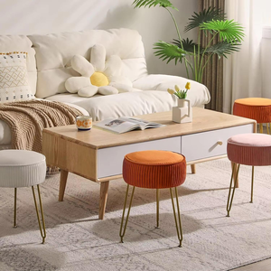 Puf Otomano con Base de Metal y Logotipo Personalizable, Taburete Tapizado, Nuevo Diseño, Calidad Fantástica, Mejor Oferta - Product Image 5