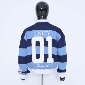 Sudadera con capucha personalizada para mujer, 100% algodón, manga larga, cuello con botones, estampado Kings Move Together 01 - Product Image 2